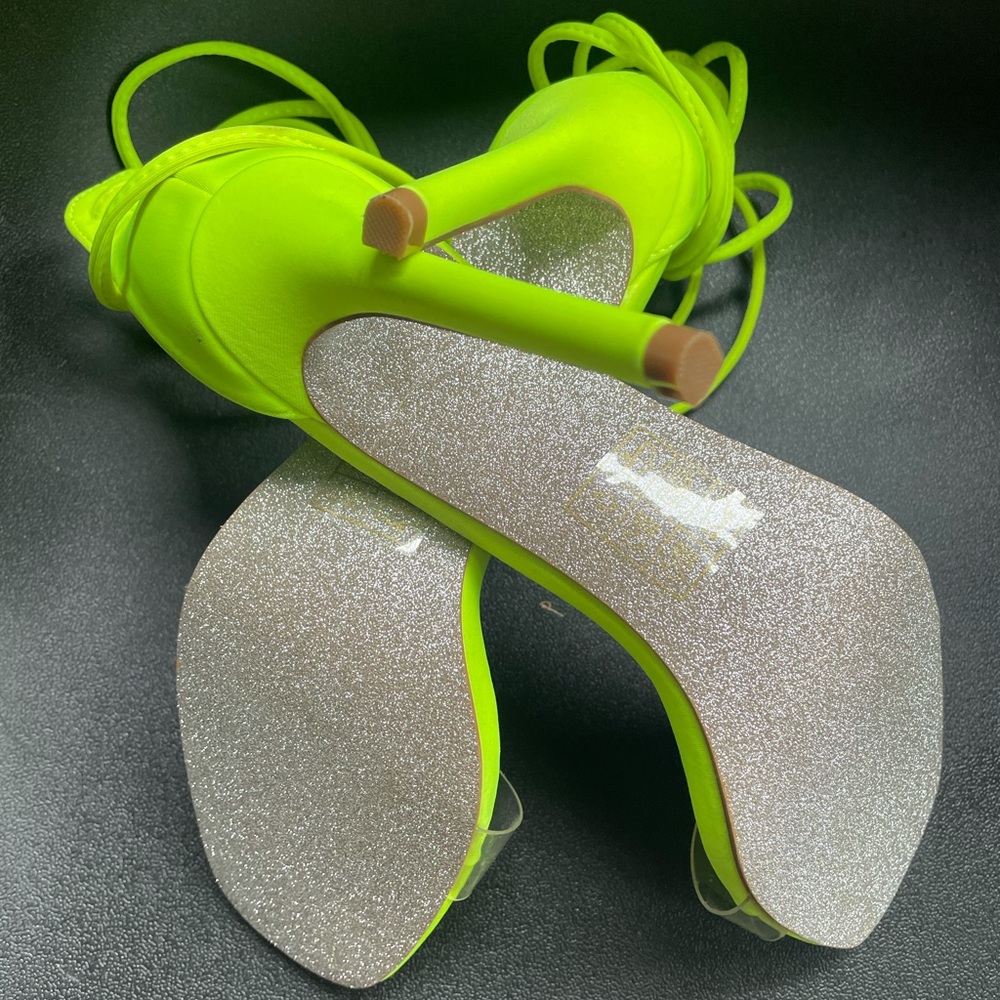 Tie Leg Neon Stiletto - Picture 5 of 7